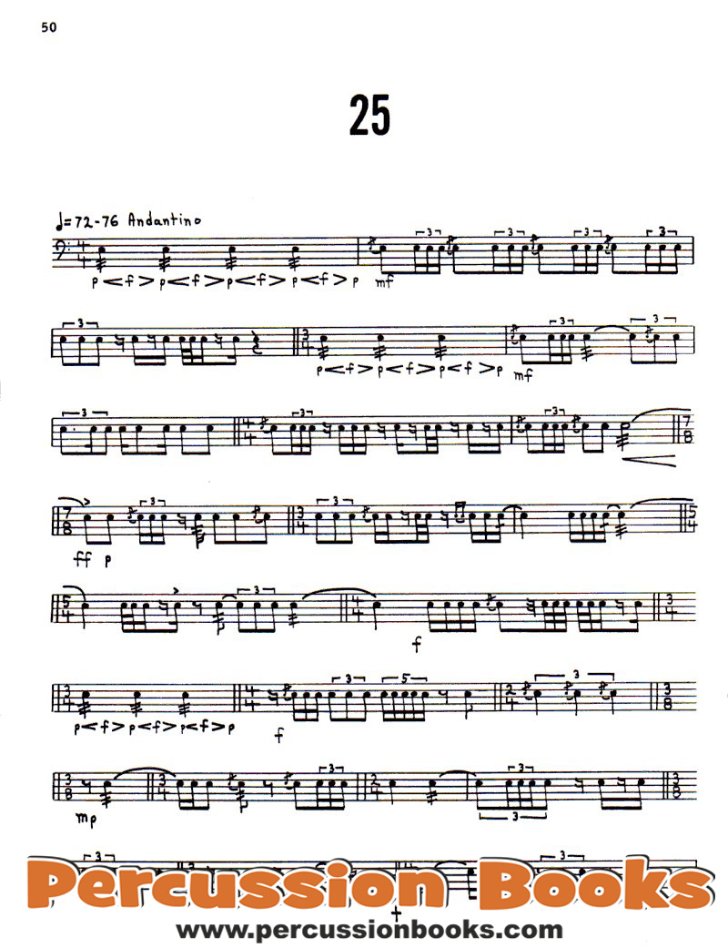 Advanced Snare Drum Studies Sample 3
